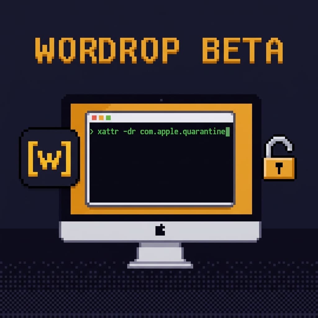 Wordrop Beta on Mac: Install in 3 Minutes — Even When macOS Says No